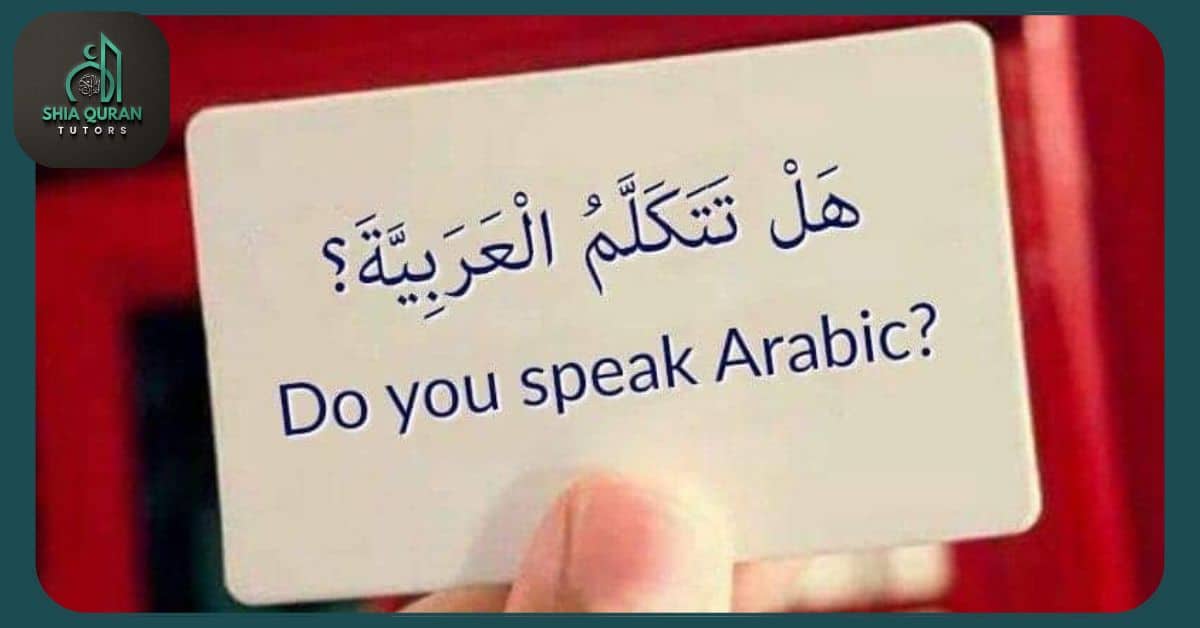learning Arabic reading, writing, and speaking