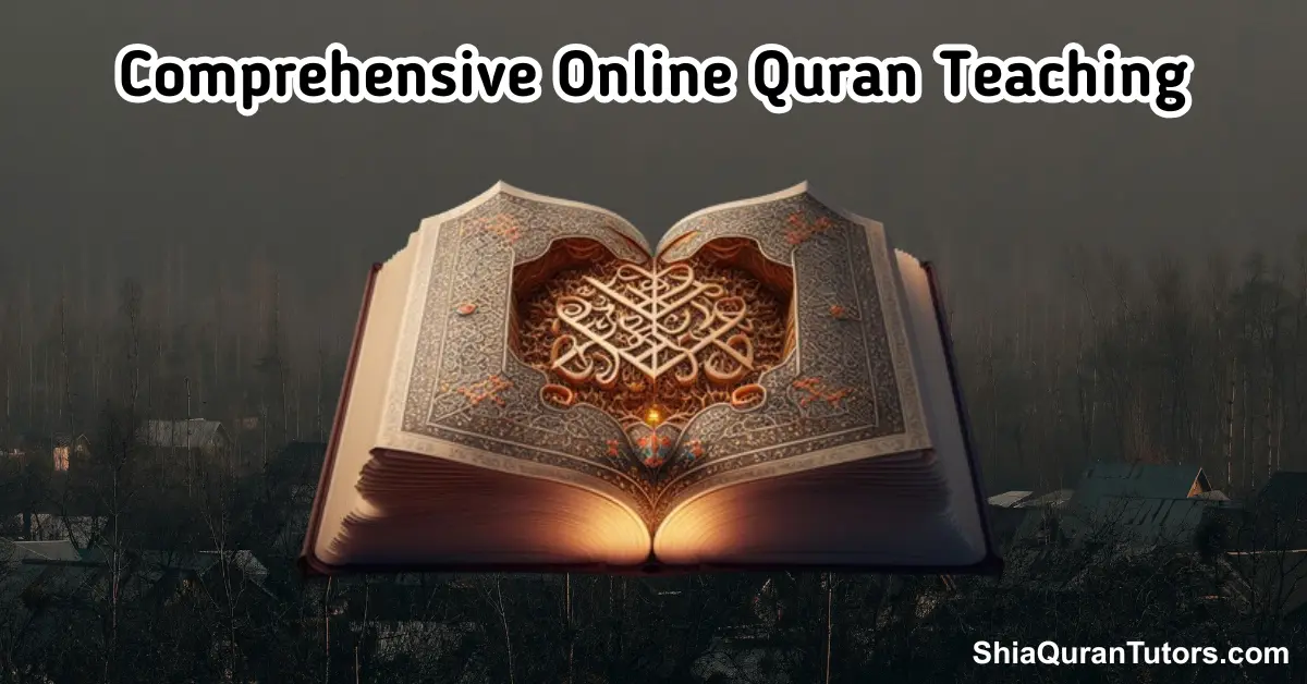 Reliable Online Quran Teaching: A Expert Guide 3 A student using a laptop for an interactive online Quran Teaching with a digital Quran and a qualified tutor on screen.